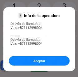 Captura de pantalla ventana emergente de teléfono celular